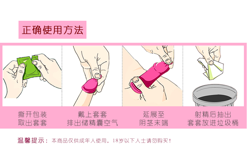  避孕套可以重復(fù)使用嗎？在當(dāng)今國內(nèi)艾滋病性病跟感冒一樣流行的年代，很多人知道而且也使用過避孕套，但是對于避孕套的了解卻基本是一無所知。其中，有很多人更是以為避孕套是可以永遠(yuǎn)使用的。那么，避孕套可以重復(fù)(圖3)
